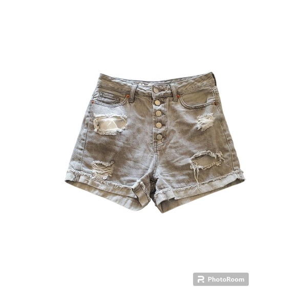 SONG Perfect Distressed High Rise Shorts SZ 3 - Picture 1 of 3